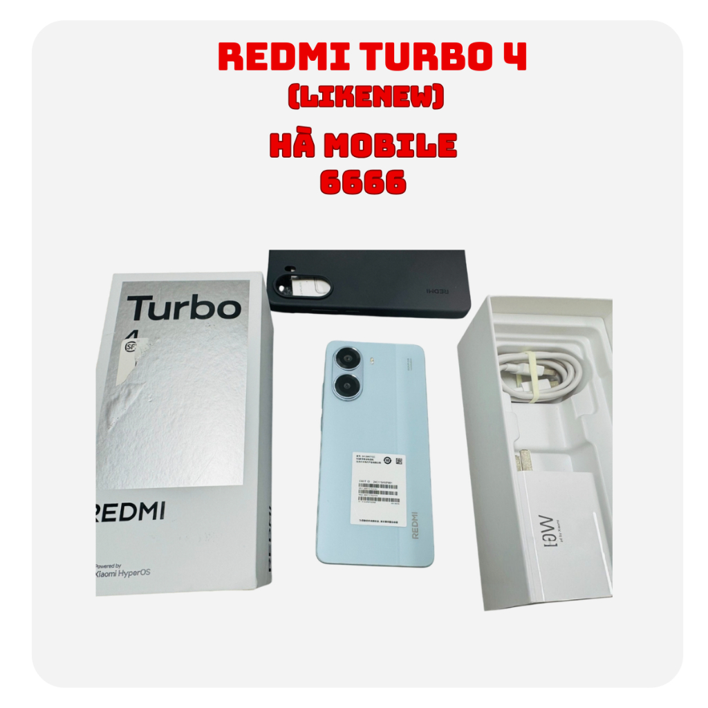 Điện thoại Xiaomi Redmi Turbo 4 Likenew (Dimensity 8400 Ultra)