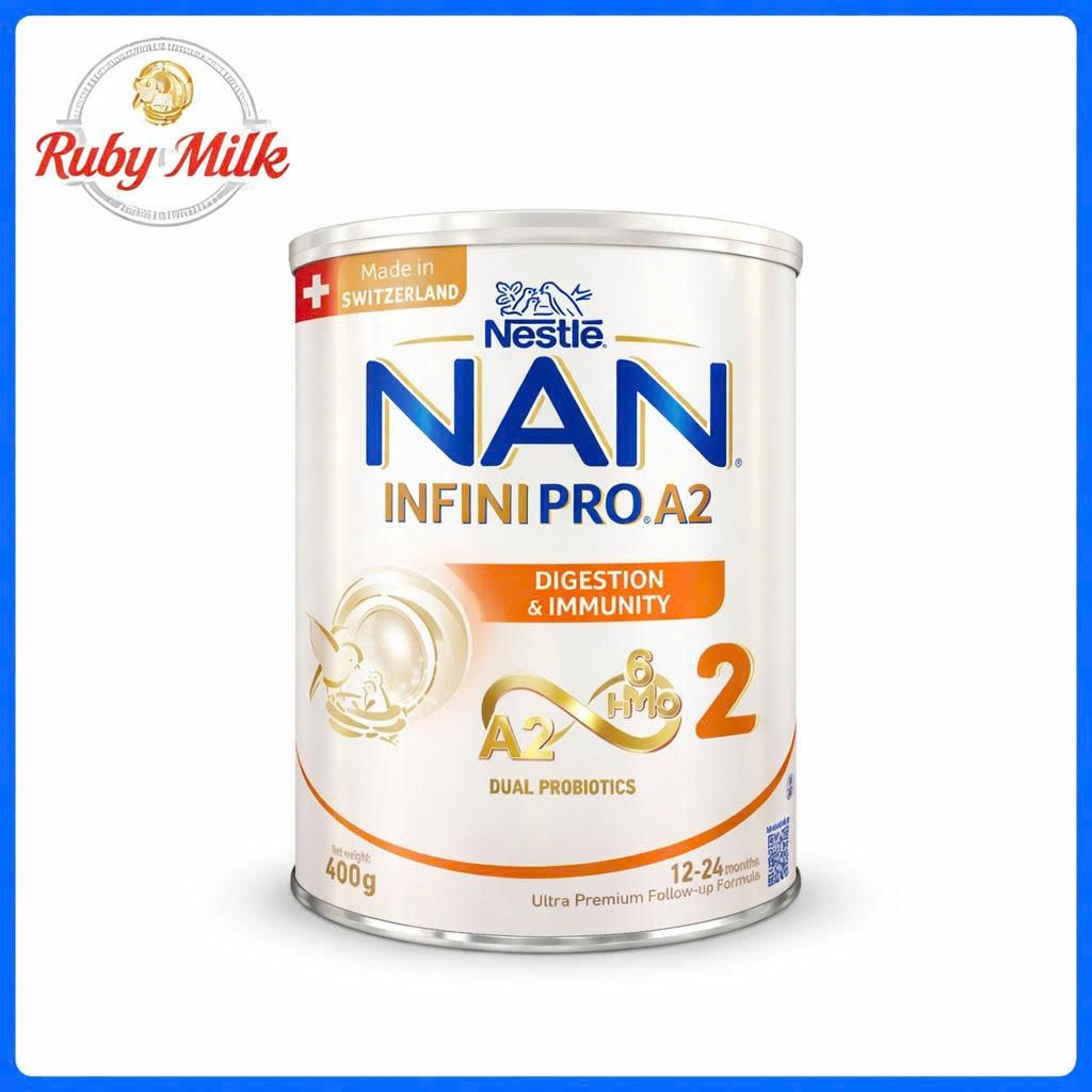 Sữa Nan Infinipro A2 6HMO số 2 Lon 400g (Cho bé 1-2 Tuổi)