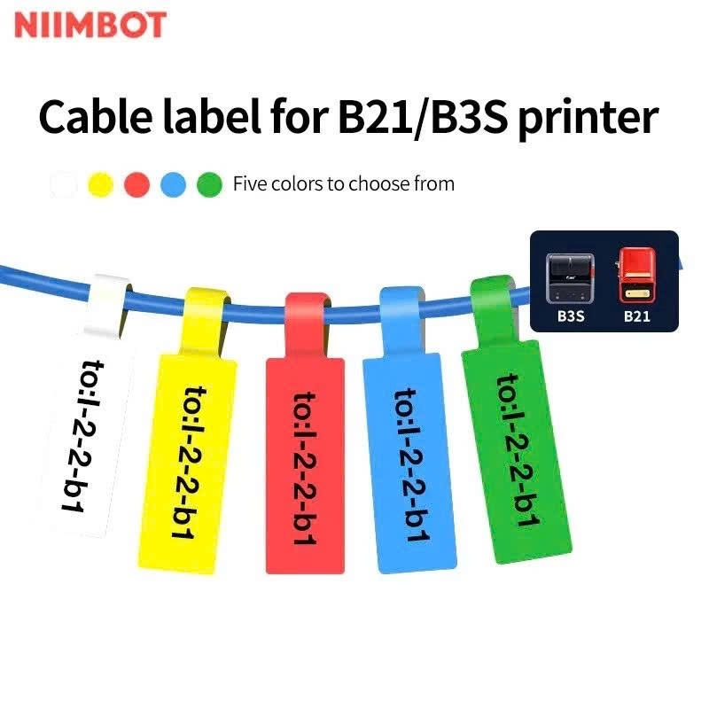 Nhãn in dán cáp dùng cho các dòng máy in  NIIMBOT B1/B21/B21Pro/B31/B3S