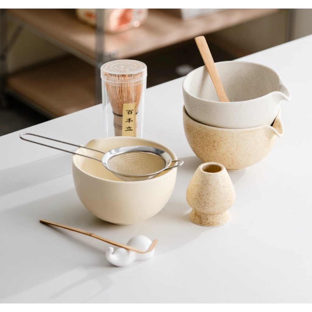 Chawan gốm thủ công - bát đánh matcha gốm