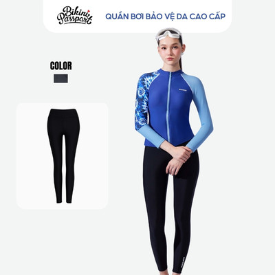Quần bơi nữ ống dài chống nắng đi biển - Bikini Passport - BS316_X