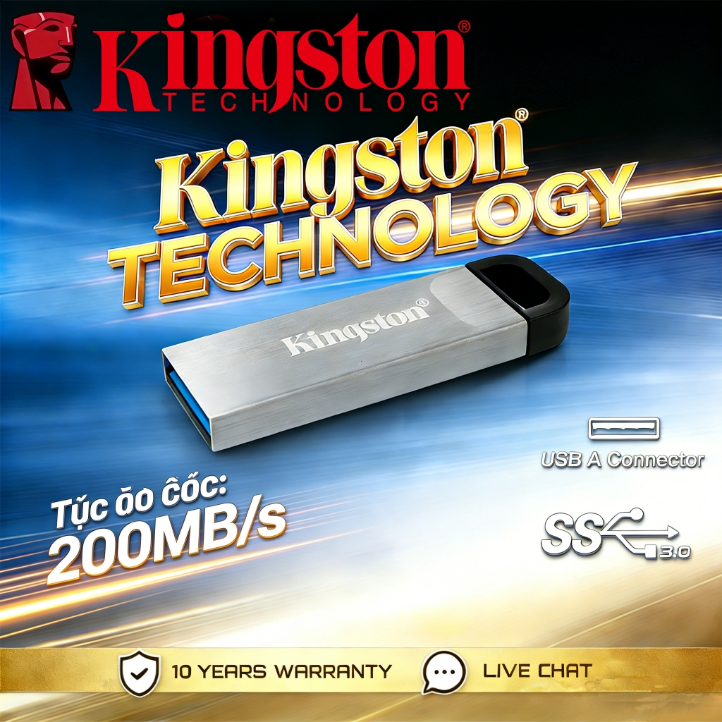 Kingston DataTraveler Kyson USB Flash Drive USB 3.2 Pendrive DTKN (128GB/256GB/512GB/1TB)