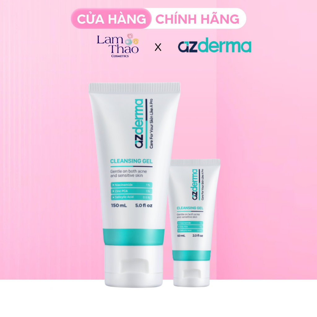 Gel Rửa Mặt Sạch Da Azderma Cleansing Gel