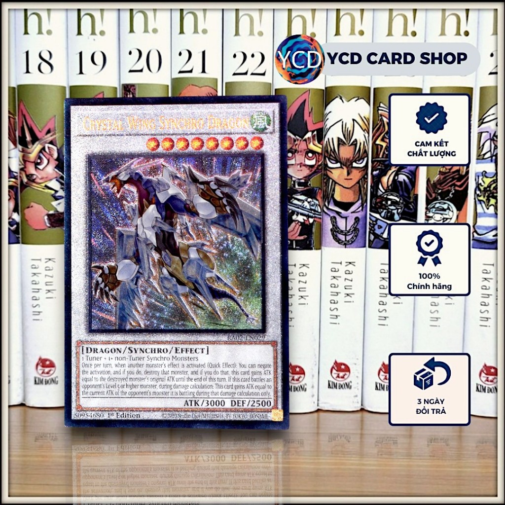 [YCDcardgame] Thẻ Bài Yugioh Chính Hãng Crystal Wing Synchro Dragon - Prismatic Ultimate Rare [Synch