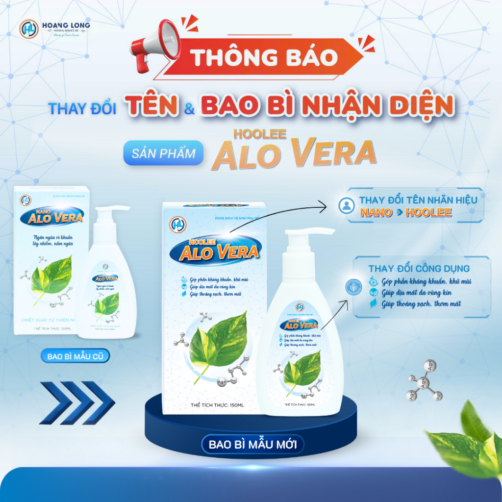 (Mua 4 Tặng 1 Quà Hot) 04 Dung Dịch Vệ Sinh AloVera Chai Lớn (150ml) - Hỗ Trợ Điều Trị Viêm Nhiễm Ph