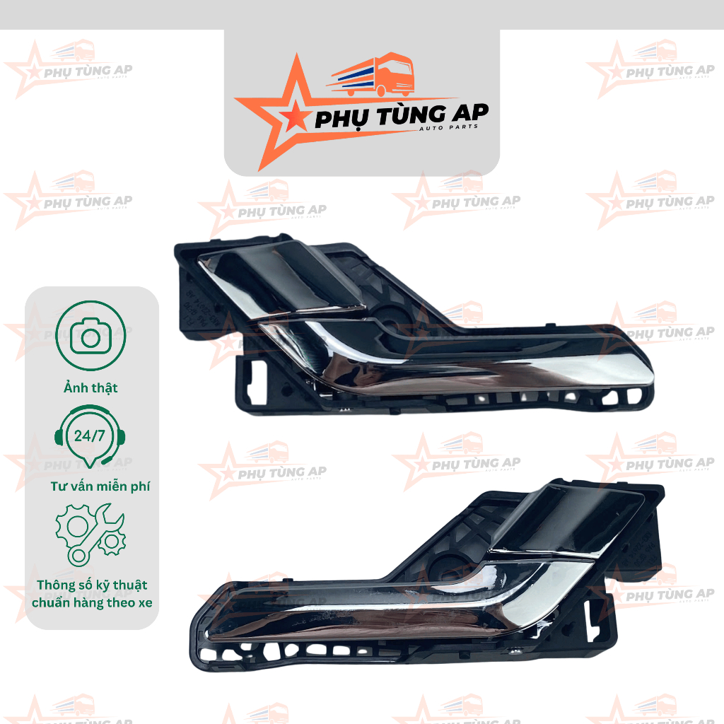 Tay mở trong IZ650 - mạ crom, dành cho dòng xe tải IZ650 Đô Thành và các dòng xe có thông số tương đ
