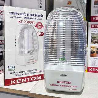 [CHÍNH HÃNG CAO CẤP] Đèn Sạc Chiếu Sáng Khẩn Cấp Kentom KT 2300- Hàng Chính Hãng
