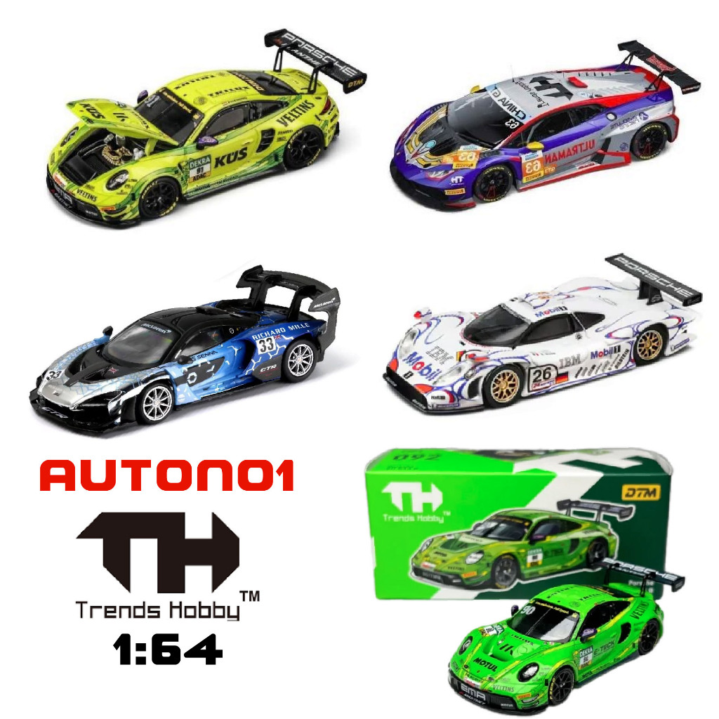 Mô hình xe Porsche Lemans 1998 Cayenne 911 GT3 R DTM 2024 mở được capo tỉ lệ 1:64 Trends Hobby