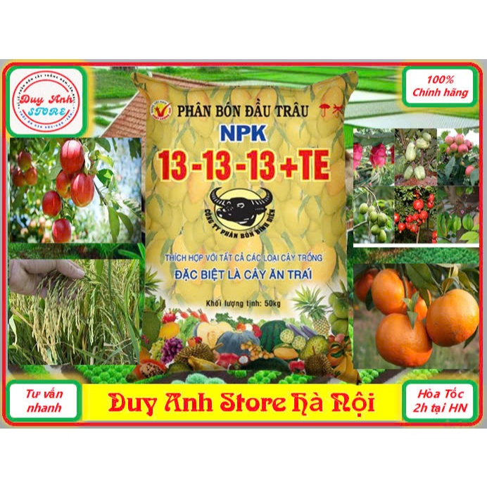 PHÂN BÓN ĐẦU TRÂU NPK 13-13-13+TE - ( Bao Nguyên 25Kg )