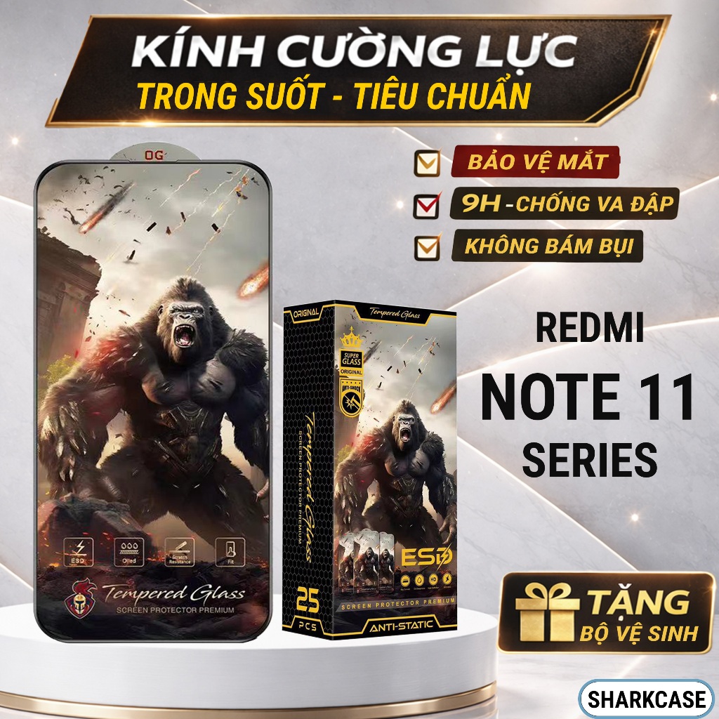 Kính cường lực Redmi Note 11, 11 Pro 5G China, 11s 4G|5G cao cấp full màn trong suốt bảo vệ màn dt s