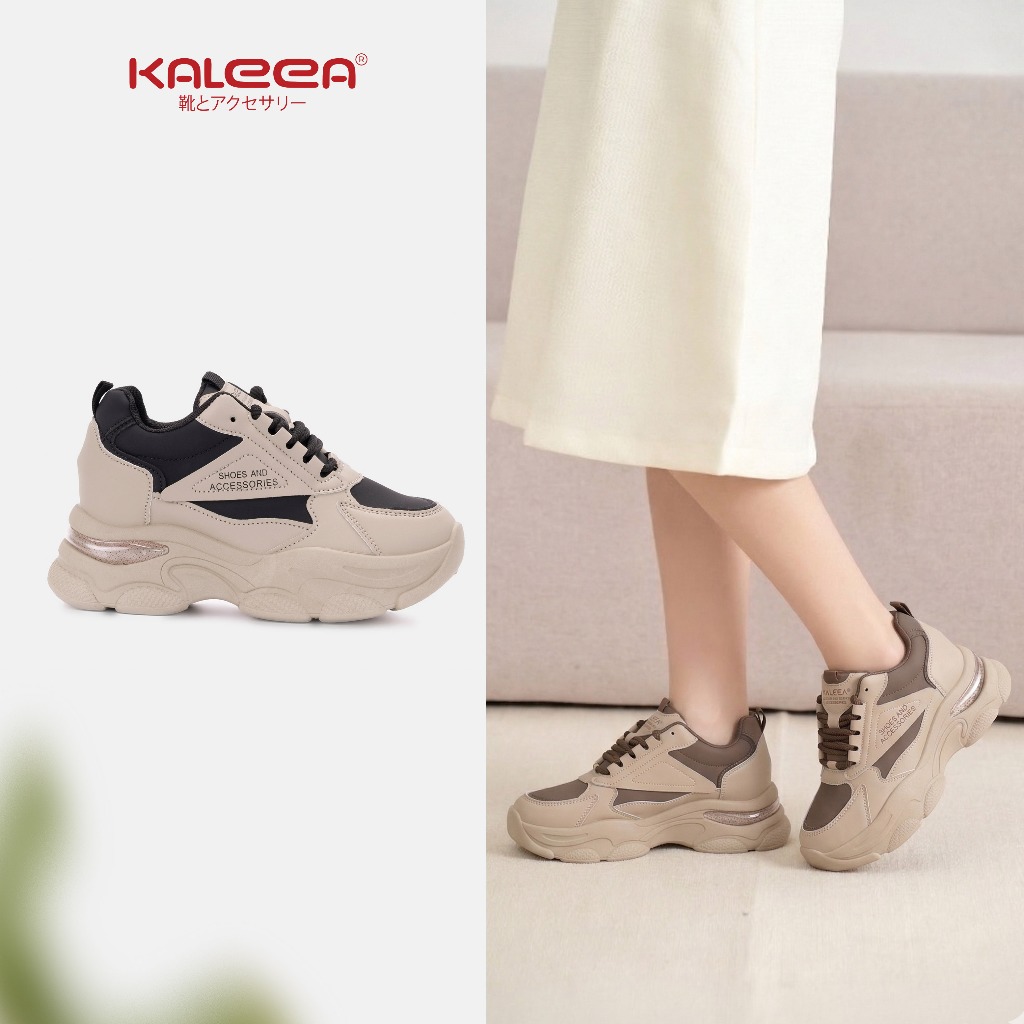 Kaleea - Giày Sneaker Nữ Độn Đế Cao 7cm Nâng Chiều Cao Đi Nhẹ Êm Chân T127