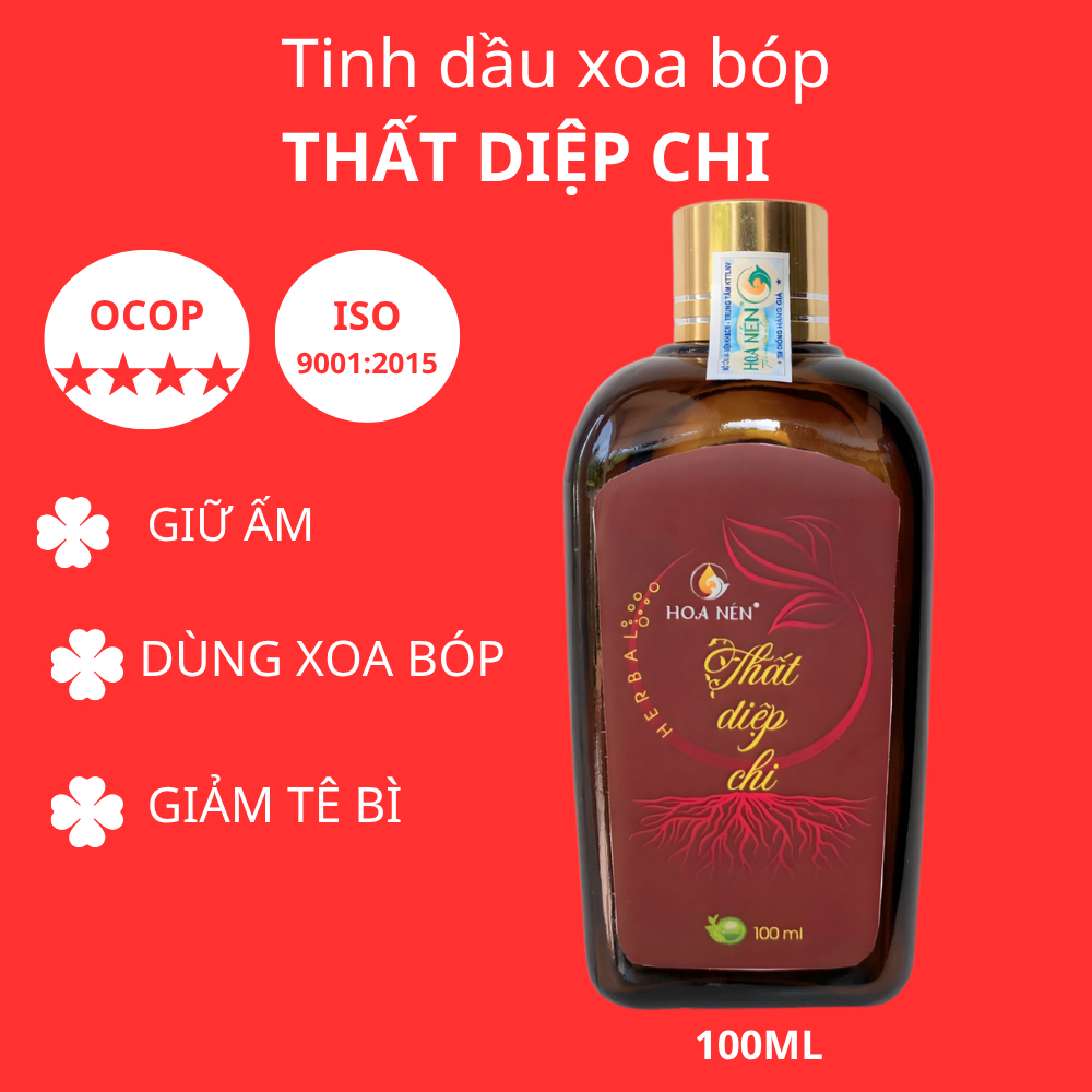 Dầu bóp Thất Diệp Chi 100ml Hoa Nén- quên nỗi lo đau vai gáy