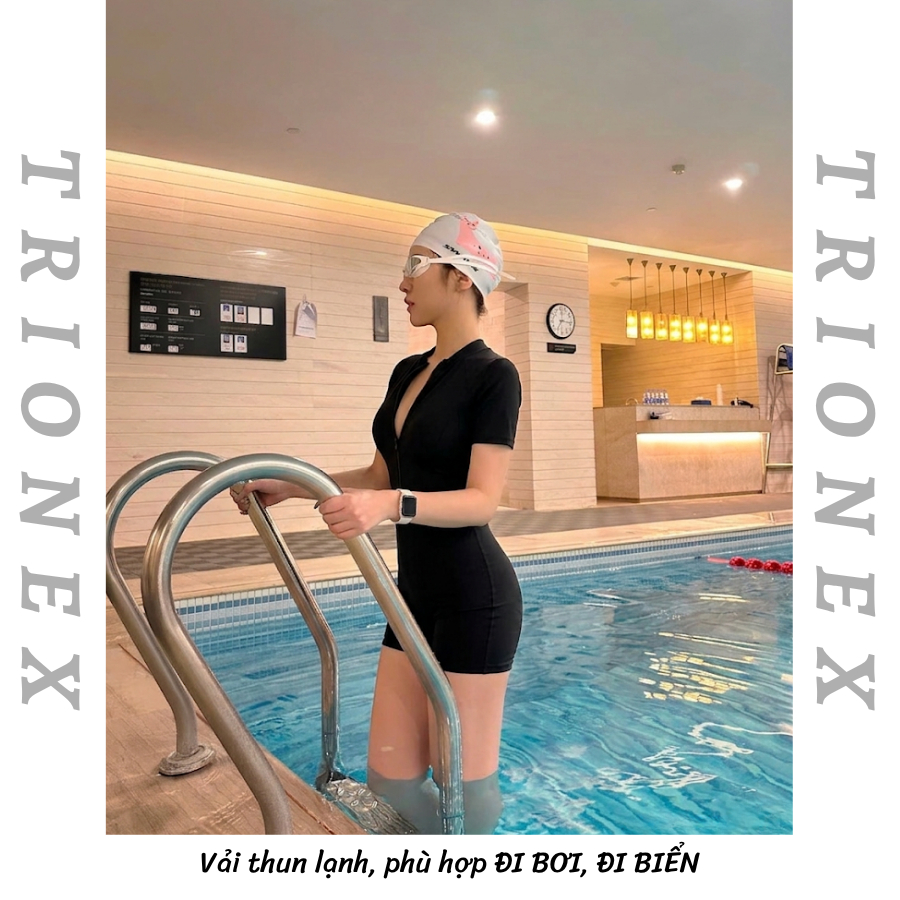 [KÈM QUÀ] Đồ bơi liền nữ TRIONEX, bodysuit nữ định hình body, set đồ tập thể thao gym & yoga co giãn tốt | BigBuy360 - bigbuy360.vn
