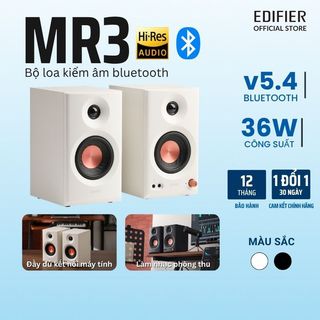 Loa kiểm âm Edifier MR3 Bluetooth v5.4 Kết nối máy tính và Làm nhạc chuyên nghiệp, Bảo hành 12 tháng