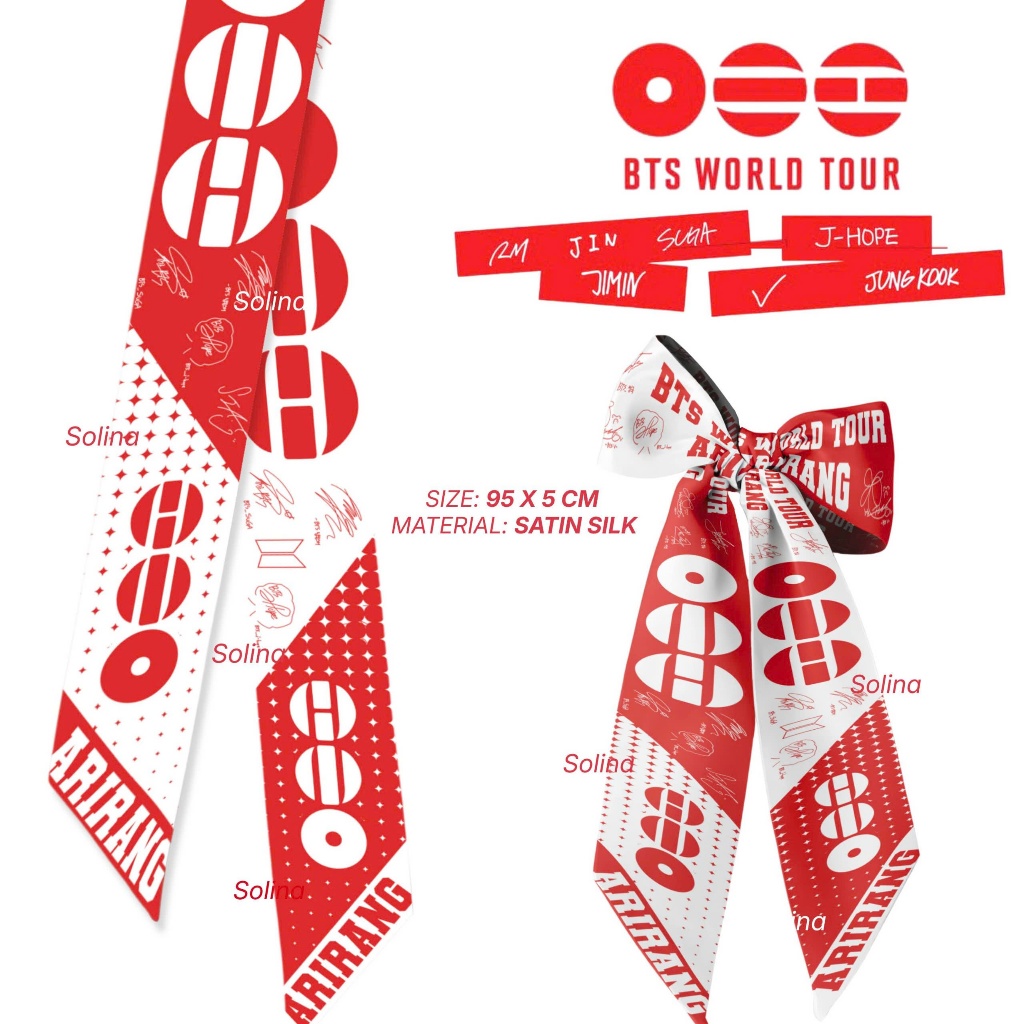 TWILLY BTS WORLD TOUR "ARIRANG", KHĂN TWILLY BTS, KHĂN RUY BĂNG BTS