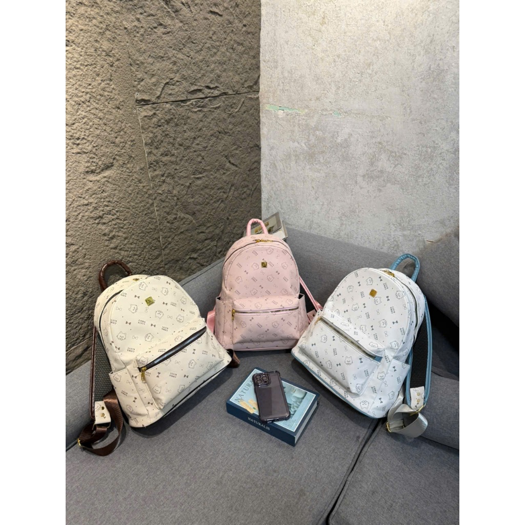 BL009-Balo đi học cho nam nữ họa tiết mèo xinh xắn Size 40 Samsora store -BL2151