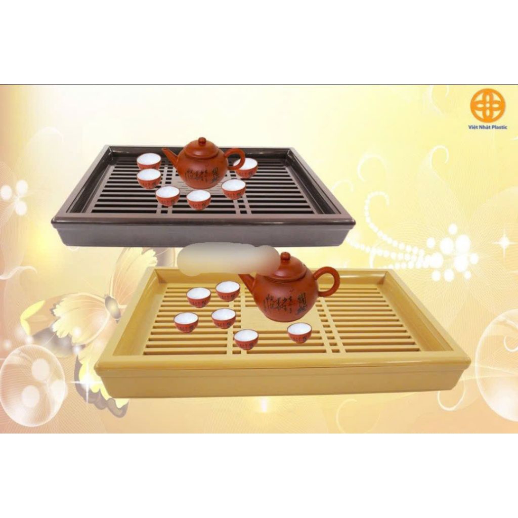 Khay trà chữ nhật dùng úp cốc 5676,nhựa Việt Nhật,