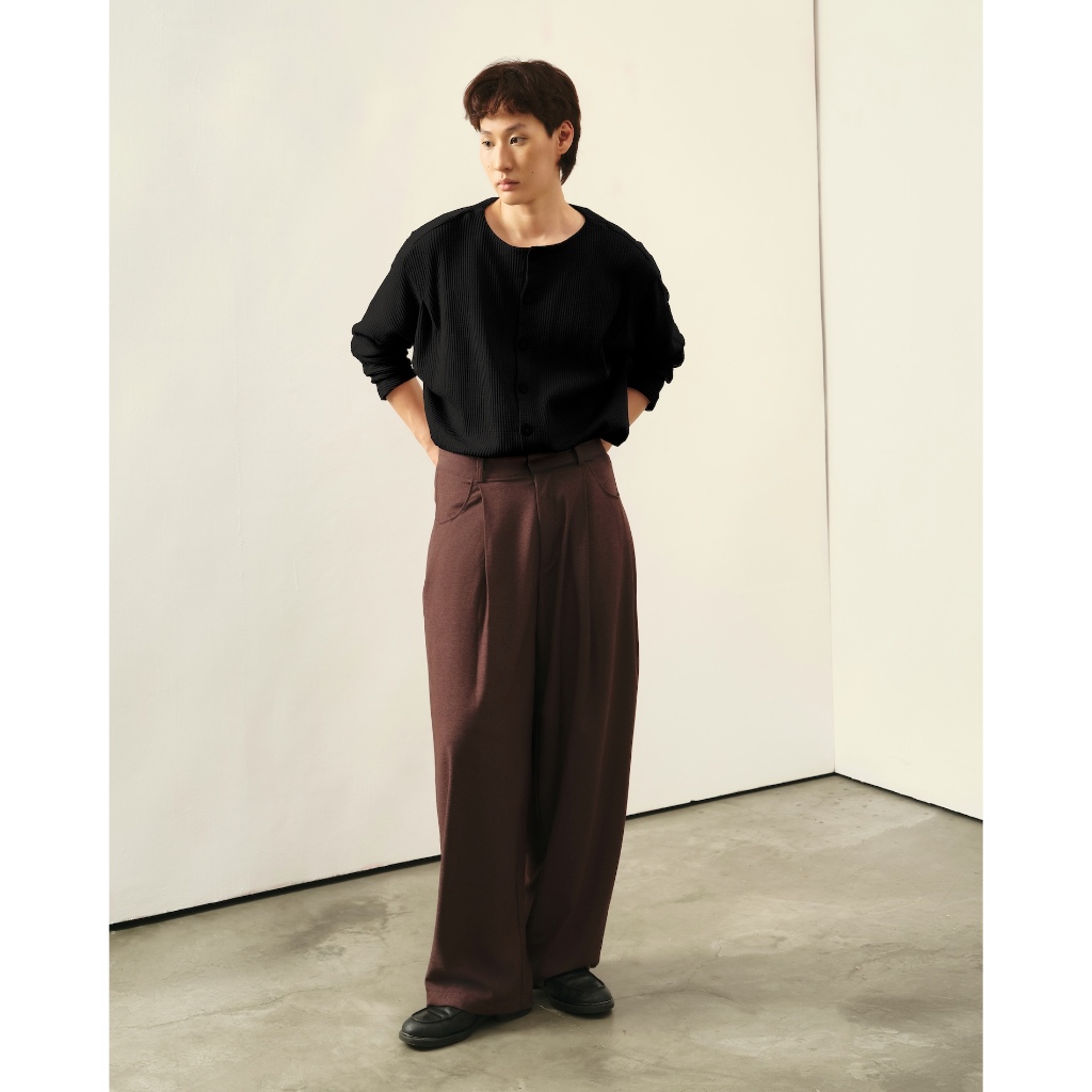 AGOB - QUẦN TÂY XẾP LI DÀI 2 MÀU - POP TROUSERS