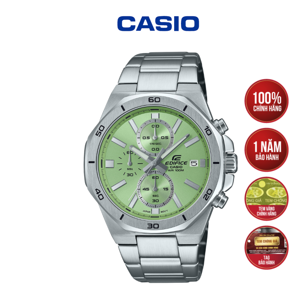 Đồng Hồ Nam Casio Edifice EFV-640D-3AVUDF Slim Chronograph - Hàng Chính Hãng