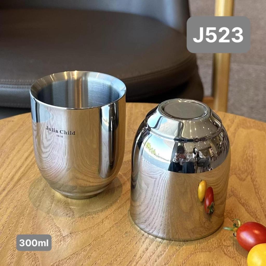 Cốc 2 lớp cách nhiệt Julia child inox 18/10 Uống cafe nước lạnh