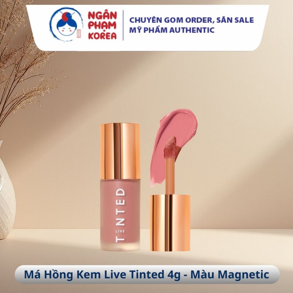 Má Hồng Kem Live Tinted Hueglow Blush Crush Màu Magnetic 4g, Ngân Phạm Korea