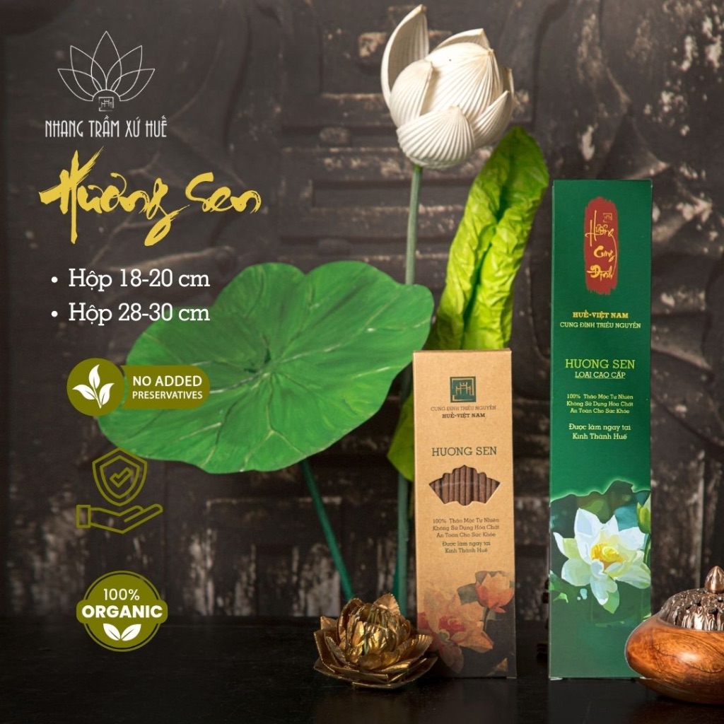 Nhang Sen Nguyên Chất – Hương Thơm Thanh Tịnh, Dùng Thiền Định & Cúng Lễ