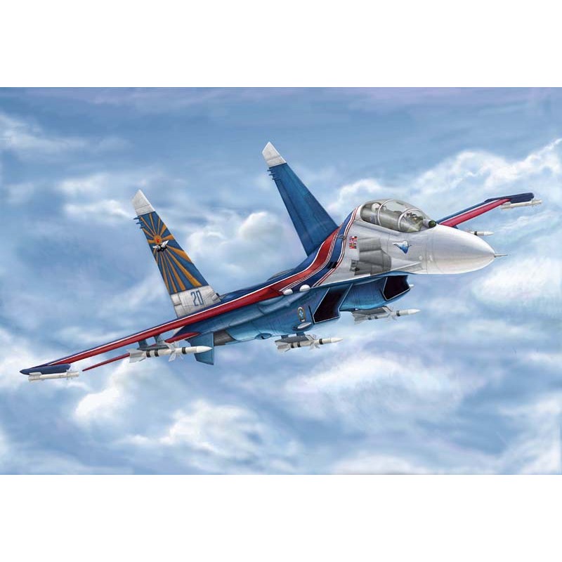 [Mô Hình Lắp Ráp] Máy Bay Tiêm Kích Russian Su-27UB Flanker C - Tỉ Lệ 1/144 - Model 03916 - Đồ Chơi 