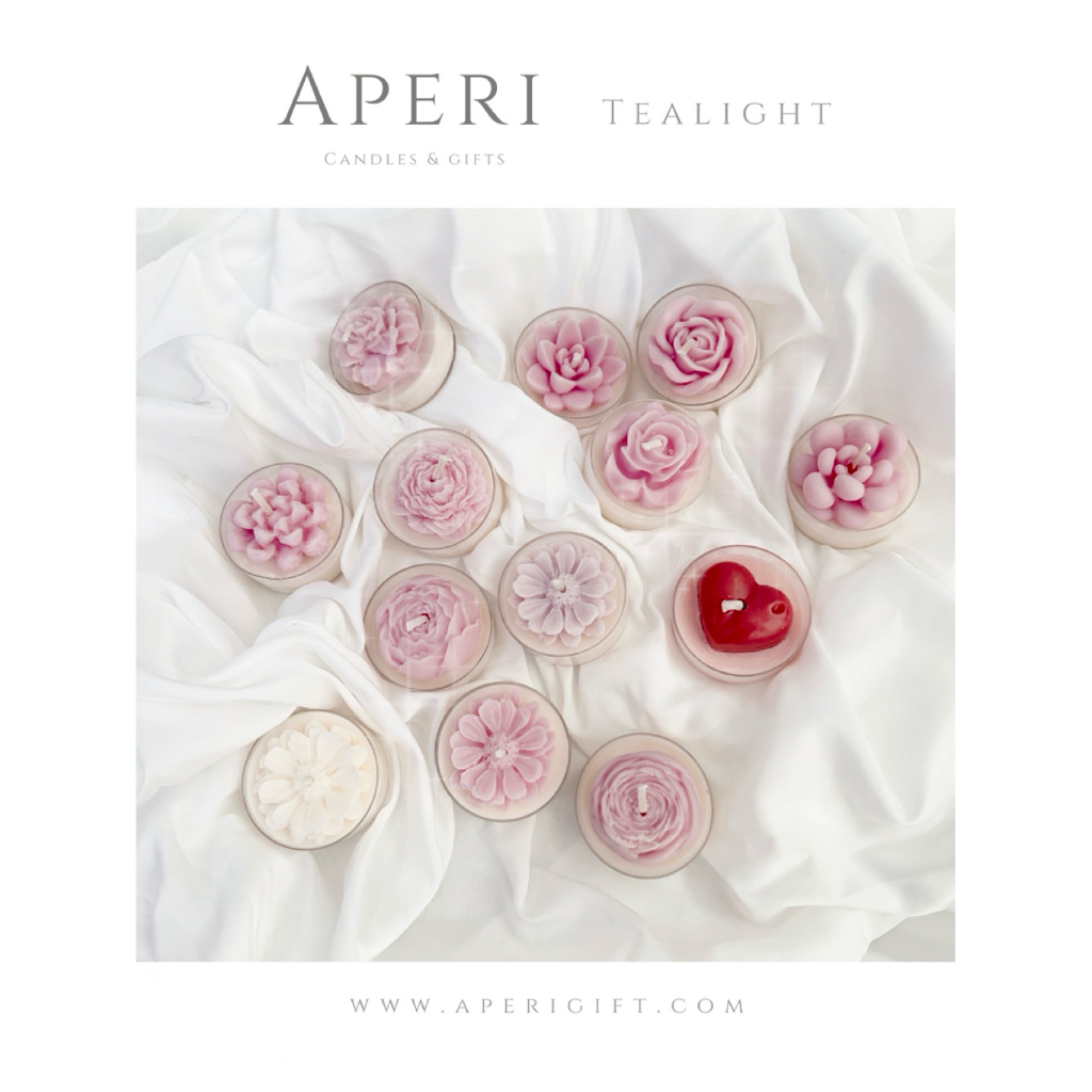 01 hũ Nến Thơm Mini sáp hình bông hoa , candles , nến thơm , quà tặng , gift , sáp hoa - APERI CANDL