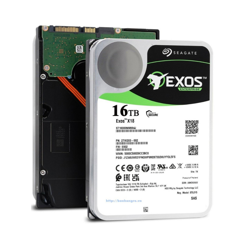 Ổ Cứng NAS Server HDD Seagate Exos X18 16TB / Western Digital Enterprise Ultrastar HC550 16TB