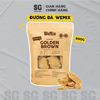 Đường Đá Golden Brown Wemix 500g
