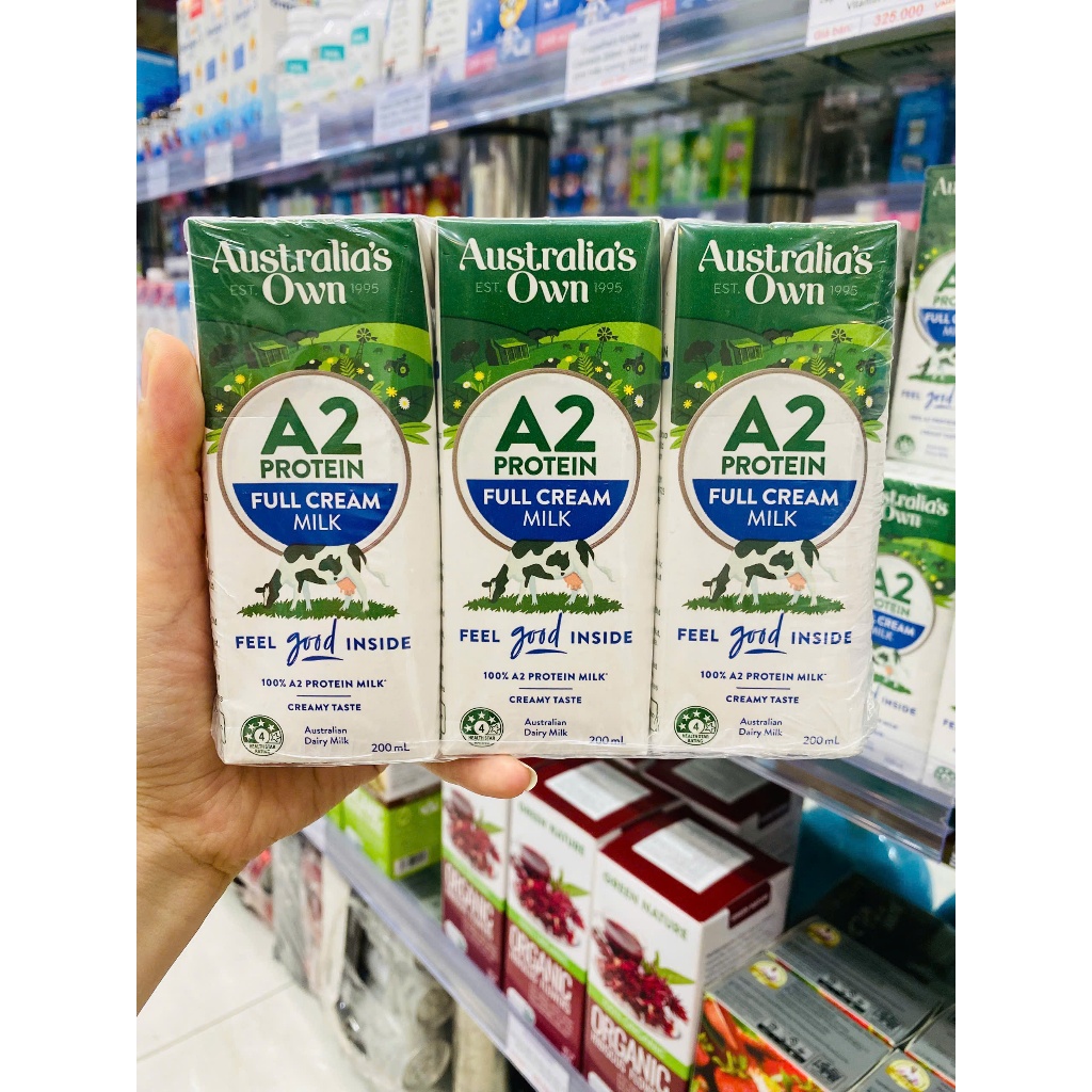 Sữa tươi Australia's Own A2 200ml - nguyên kem (Úc)