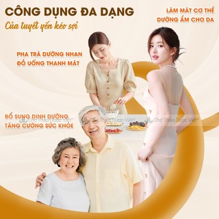 Tuyết yến kéo sợi 100g, nguyên liệu chè dưỡng nhan tự chọn, bồ mễ, nhựa đào, tuyết yến vân nam