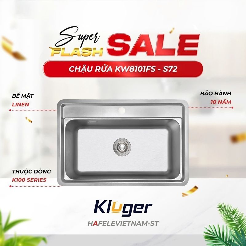 Chậu rửa chén Kluger KW8101FS - S72 – Sản Phẩm Bán Chạy Top 1 Hiện Nay