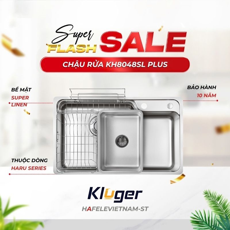 Chậu rửa chén Kluger KH8048SL Plus – Chậu Rửa Chén Cao Cấp Cho Những Bếp Đẳng Cấp