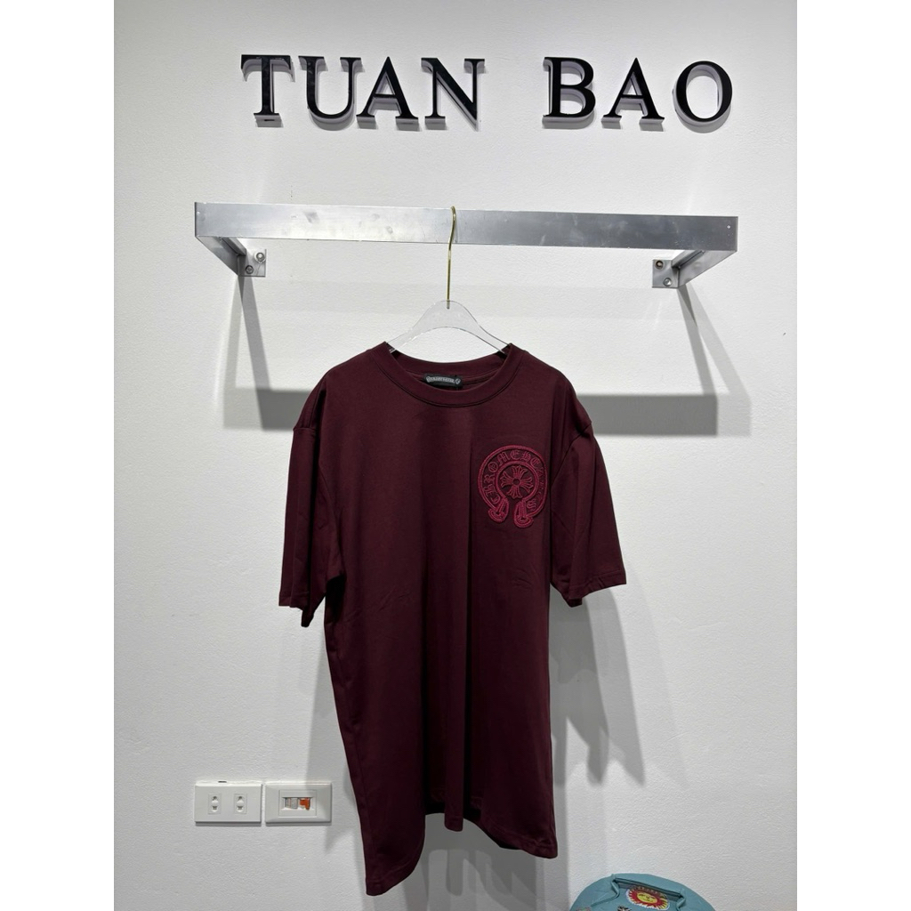 ⚡️[High Quality] T-Shirt Chome Phối  Đỏ Mix Rách Hoạ tiết Hàng QCCC Loại 1