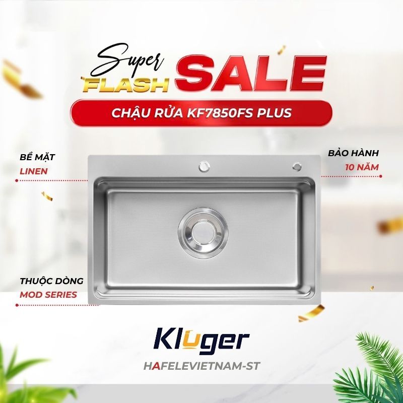 Chậu rửa chén Kluger KF7850FS Plus – Đẹp Từng Đường Nét