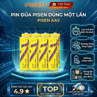Pin PISEN AA / AAA LR6 1.5V Purple gold, Super Heavy không chì,không thủy ngân,không chảy nước,an toàn,hàng chính hãng