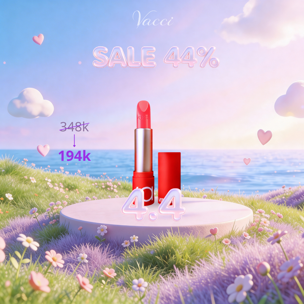Son Tint Dạng Thỏi Dưỡng Môi Mềm Mịn Có Màu Hàn Quốc - Vacci Vitamin Tint Lipstick - Mẫu Mới