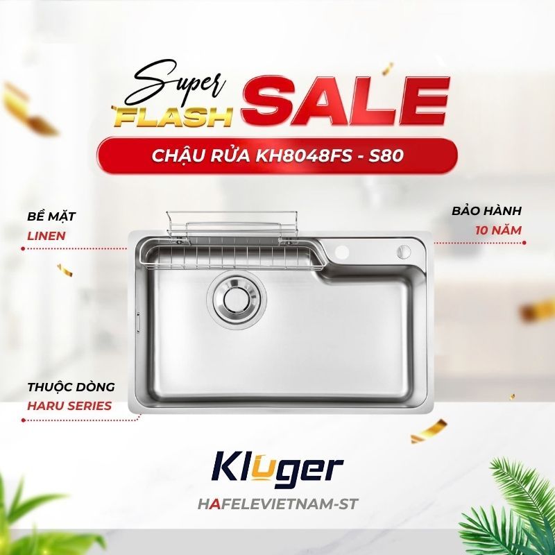 Chậu rửa chén Kluger KH8048FS - S80 – Thiết Kế Sang, Độ Bền Vượt Trội