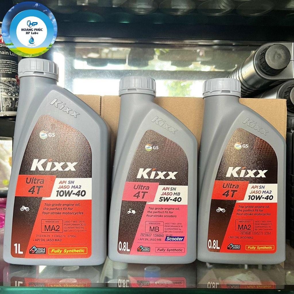 Nhớt KIXX Xe Số/ Kixx Xe Ga Tổng Hợp Hoàn Toàn 10W40/5w40 0.8L/1L