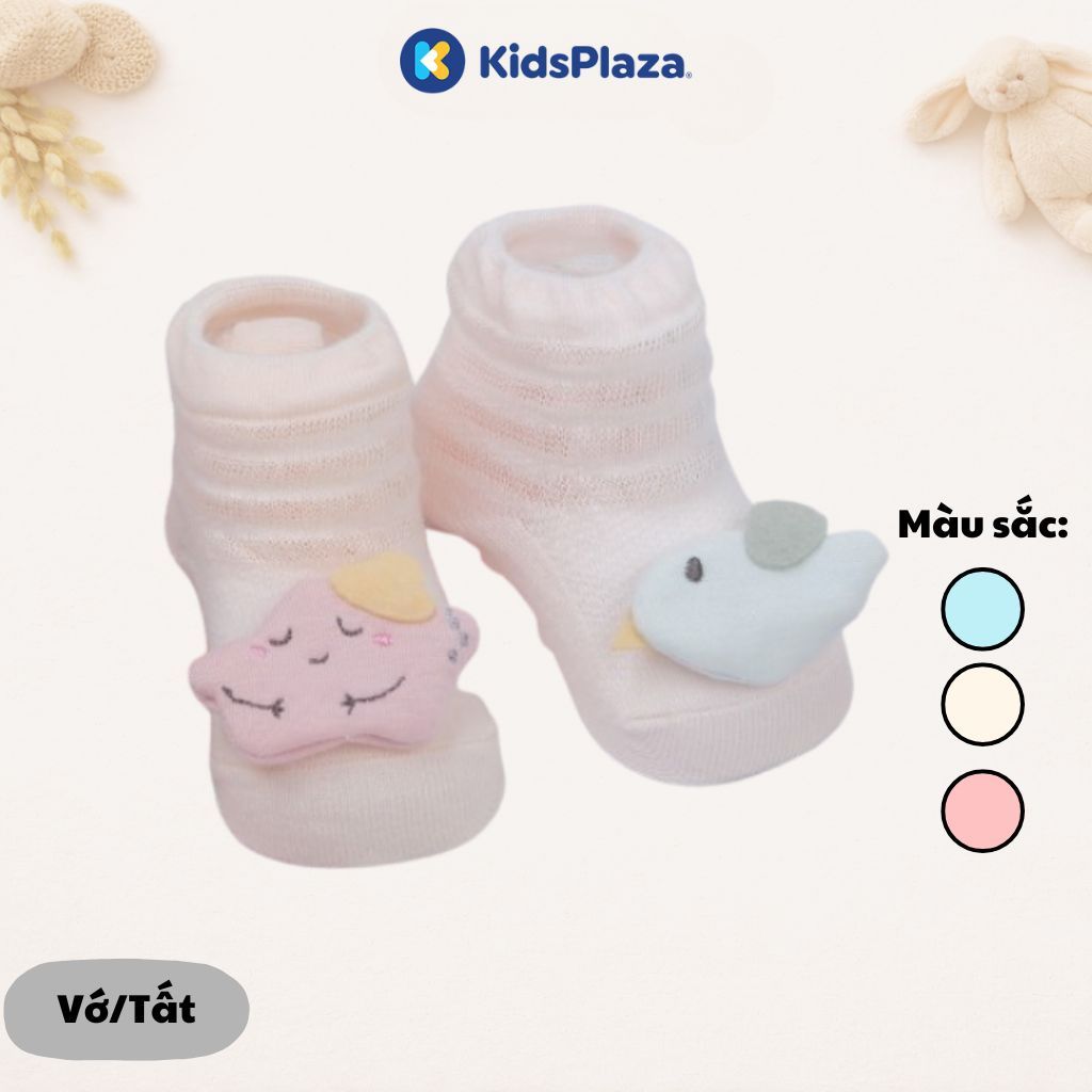 Set 2 tất bé gái in hình dễ thương AC22 [MẪU NGẪU NHIÊN] - KidsPlaza