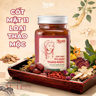 Cốt Mật 11 Loại Thảo Mộc Lạc Yên Foods  Thảo Mộc Sánh Đặc Ngọt Thanh Tự Thiên Chuẩn ISO 22000