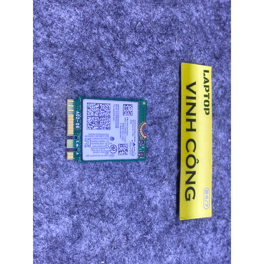 Card WiFi 7260NGW laptop Dell Inspiron Vostro 3458 3459 3465 3467 3468 3478 3558 3559 3567 3568 3578
