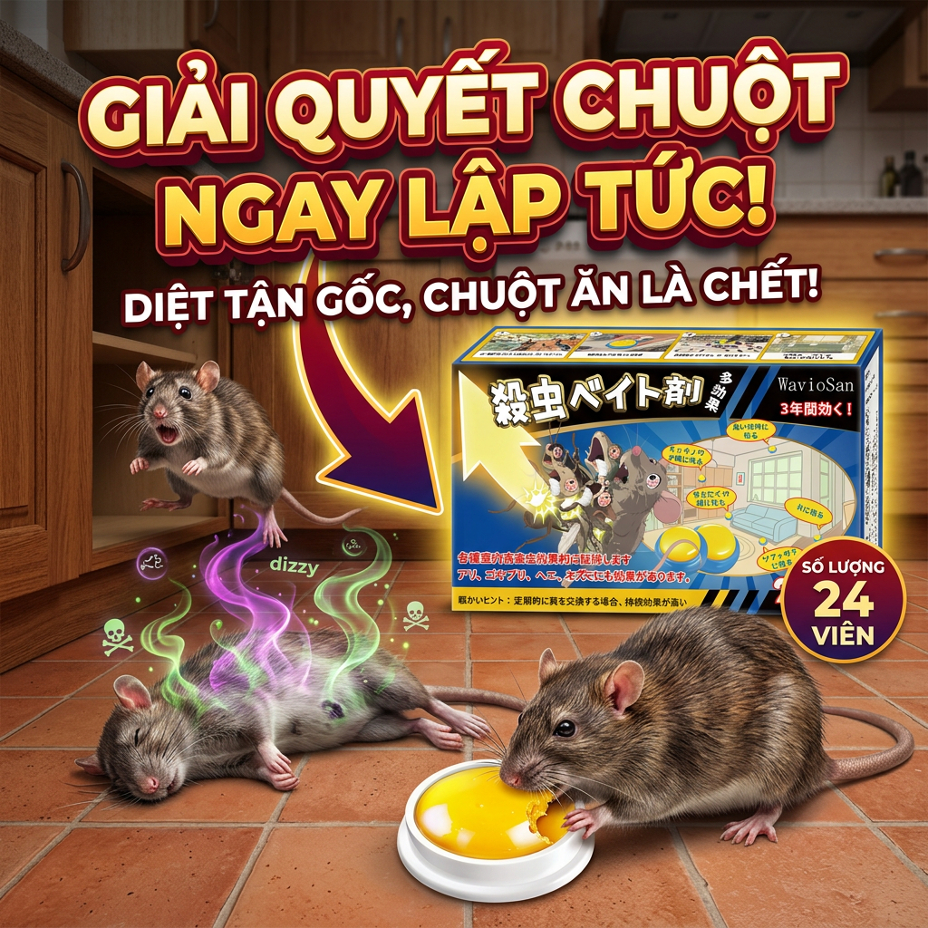 🐭 Chuột ngày càng nhiều trong nhà? Thuốc diệt chuột. Thuốc chuột. Diệt chuột. Thuốc diệt chuột hiệu 