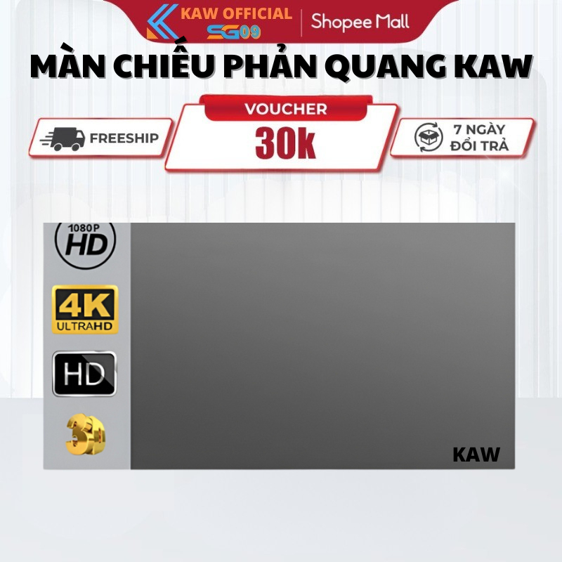 Màn Chiếu Dán Chống Ánh Sáng LED, Màn Phản Quang 100/120 Inch Chống Ánh Sáng, Hàng chất lượng cao