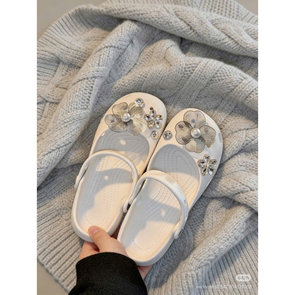 [AUTHENTIC 100%] Dép Crocs Ballet chính hãng Hàn Quốc êm nhẹ chống trơn, chống nước không kèm charm