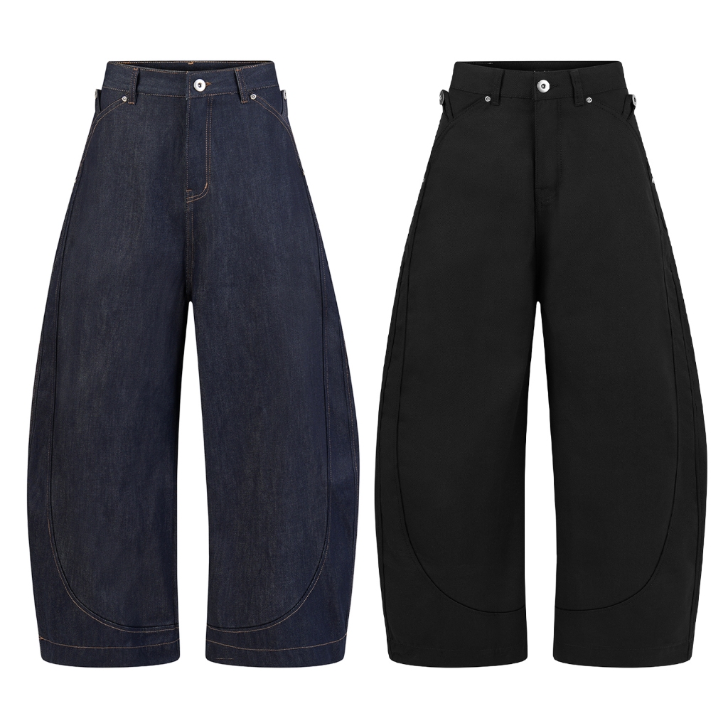 Quần ống rộng Raw denim / Canvas - Ivankov Kurved Pants