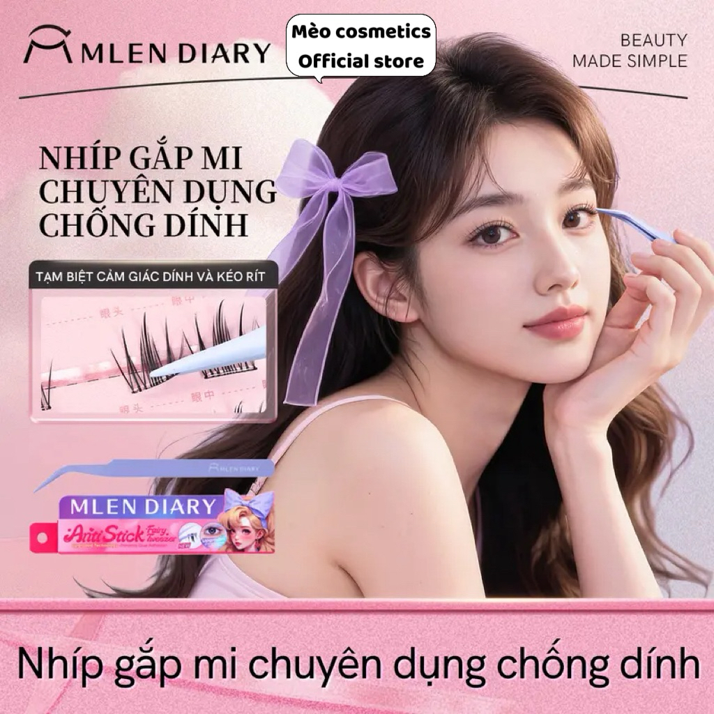 [CHÍNH HÃNG TEM PHỤ]Nhíp chống dính keo Mlen diary