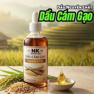 Dầu Cám Gạo Nguyên Chất-Dưỡng Tóc Mềm Mượt, Dưỡng Da Sáng Khỏe, Ép Lạnh Tự Nhiên – An Toàn Lành Tính