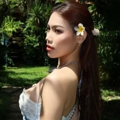Đầm lụa phối ren Jirene (hoặc Váy Jirene Blue Lace Dress).